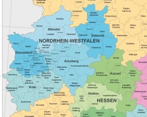 Bild: #NRW Karte klein